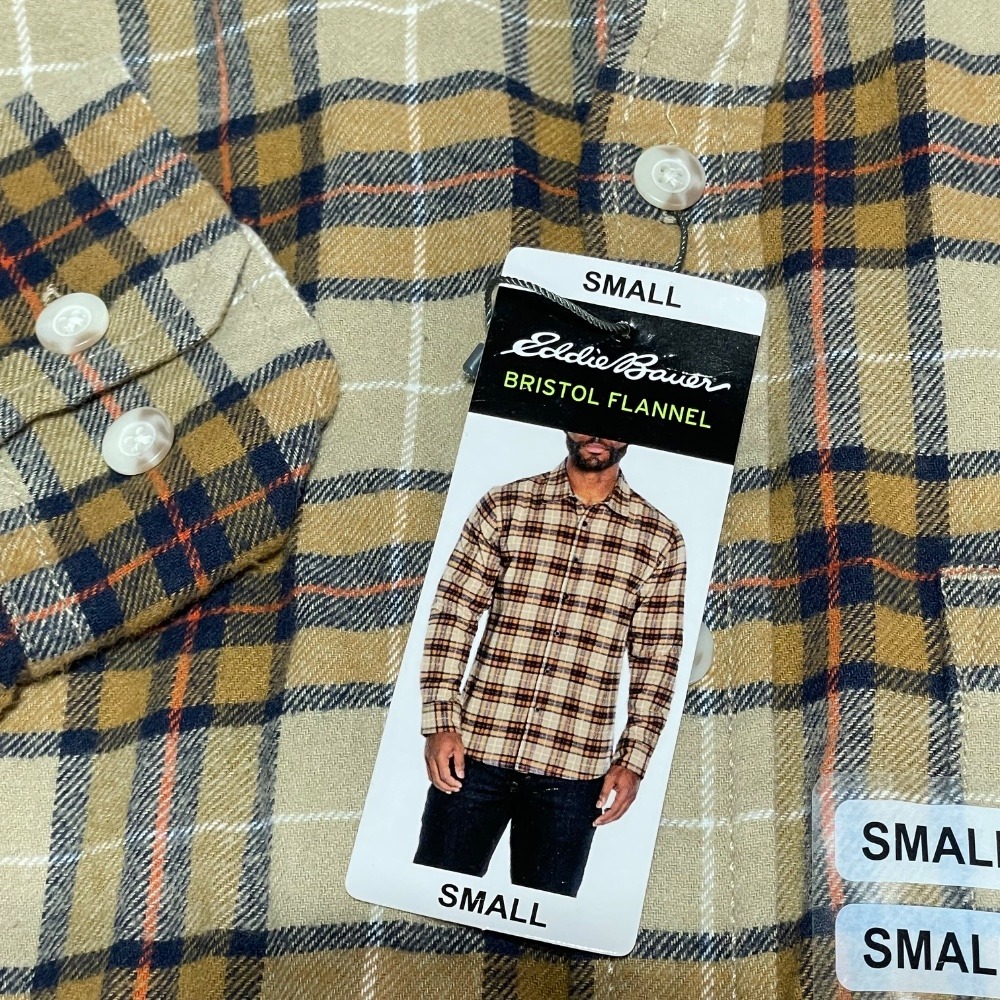 Eddie Bauer NWT Bristol Flannel Men's Size Small - Picture 4 of 7